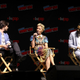 Eoin Macken, Gretchen Mol, and David Ajala at New York Comic Con 2018.